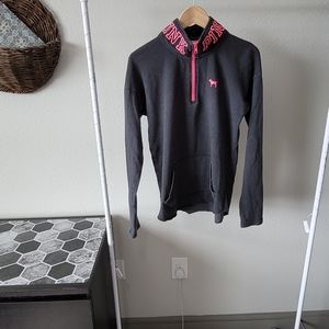 Pink quarter zip